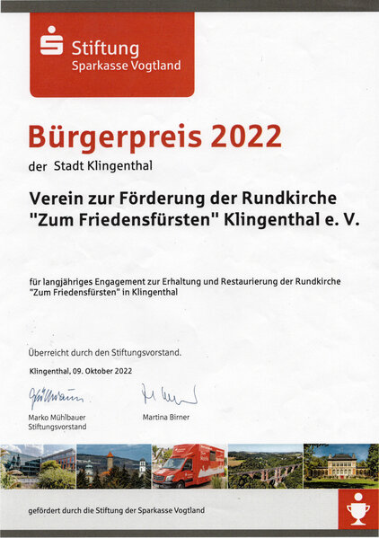 Bürgerpreis der Stadt Klingenthal
